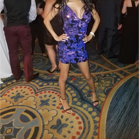 Sparkly iridescent party dress size S  SHOP17 - Picture 2 of 5